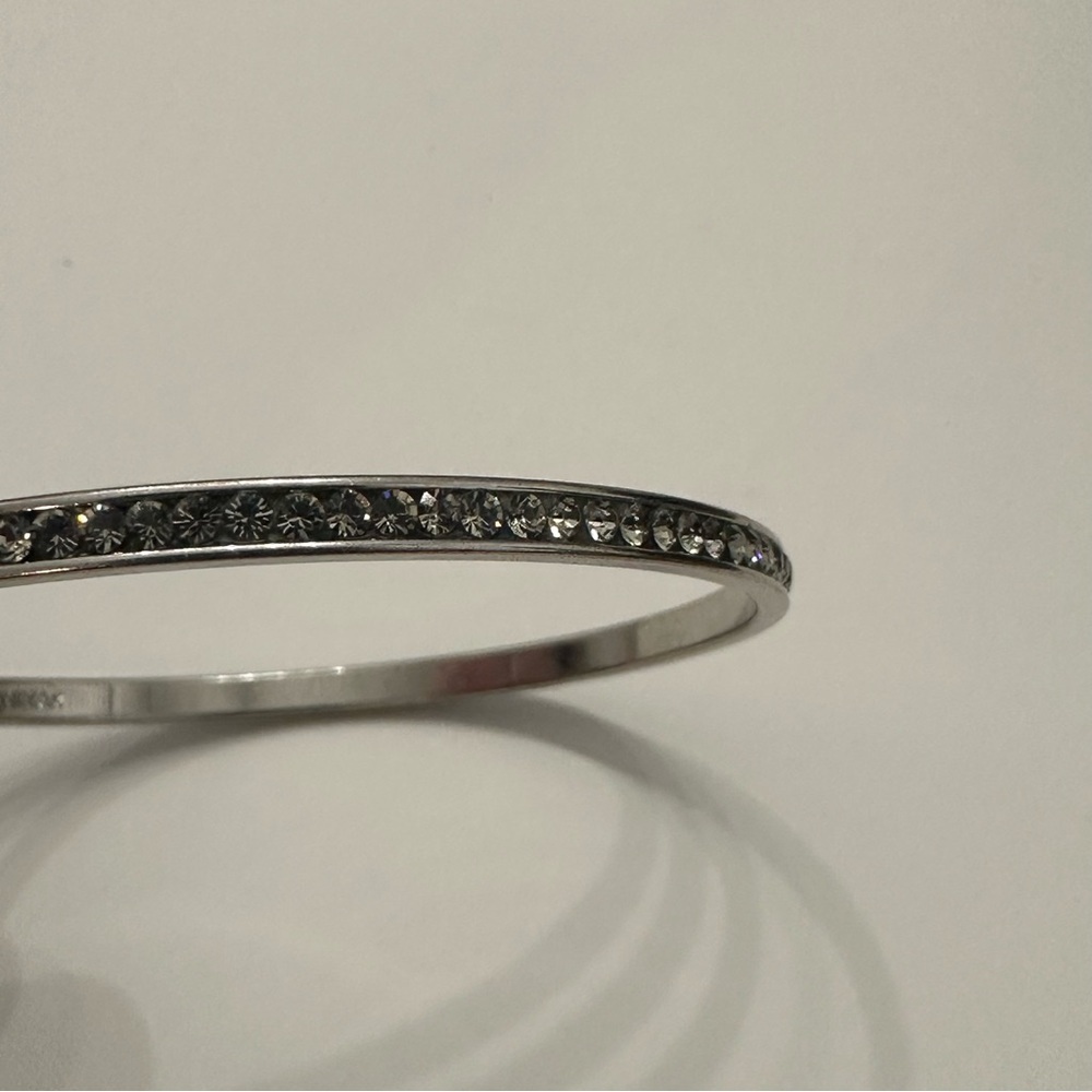 Coach Bangle Bracelet - Silver With Rhinestones - Picture 9 of 10